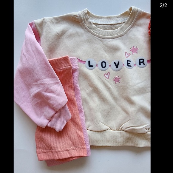 Toddler Fancy Schmancy Baby Taylor Swift Inspired Lover Lounge Set Swiftie 2T - Picture 2 of 3